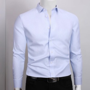 A1791 second hand customize men shirt long-sleeved solid colour shirt clothes